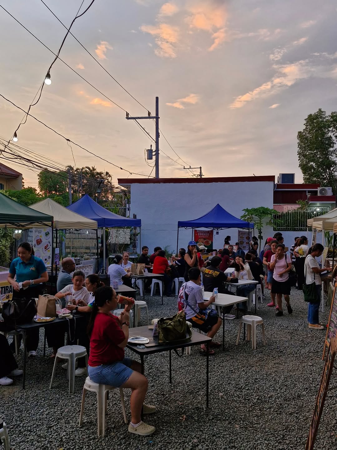 Night market sunset